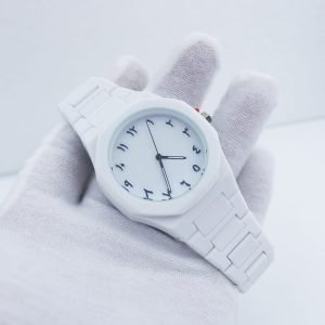 Arabic Aura White Dial