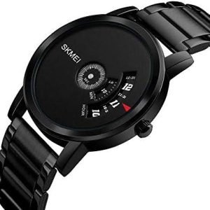 SKMEI 1260 Men's Full Steel Fashion Quartz Watch - Black