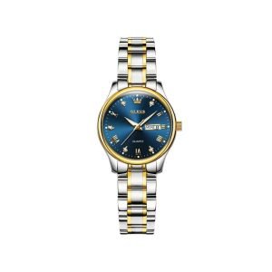 Olevs Silver Blue Women Watch