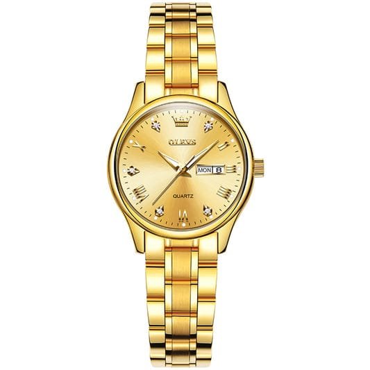 Olevs Full Golden Women Watch