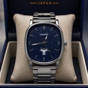 CASIO SILVER BLUE MENS WATCH