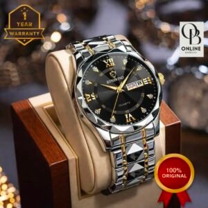 BINBOND SILVER BLACK WATCH