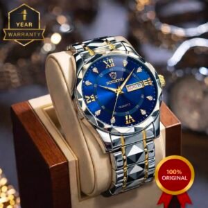 BINBOND SILVER BLUE WATCH