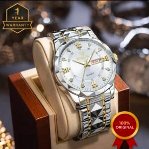 BINBOND SILVER WHITE WATCH