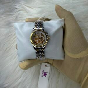 olevs silver white ladies watch
