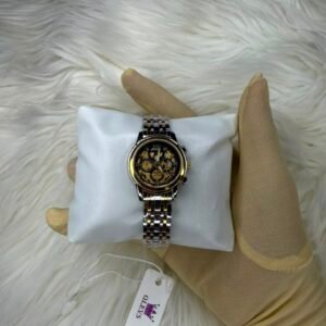 olevs 1245 Silver Golden ladies watch